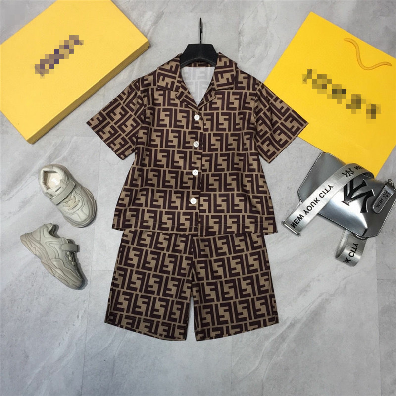 

Kids Clothes Set Summer Children Clothes Baby Boys Girl Shirts Shorts 2Pcs/sets Infant Toddler Tracksuits, As picture