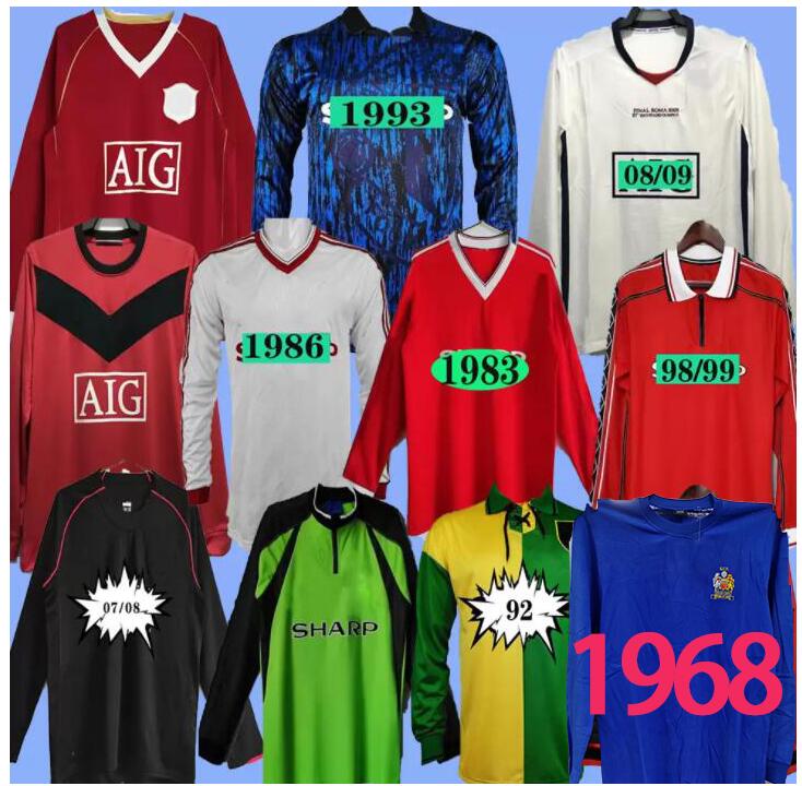 

1968 RONALDO RETRO MANCHESTER soccer jerseys 2007 2008 2009 FOOTBALL SHIRTS 07 08 09 Vintage classic Nani MAN UTD Camiseta Rooney BERBATOV VIDIC GIGGS, 07/08 3rd