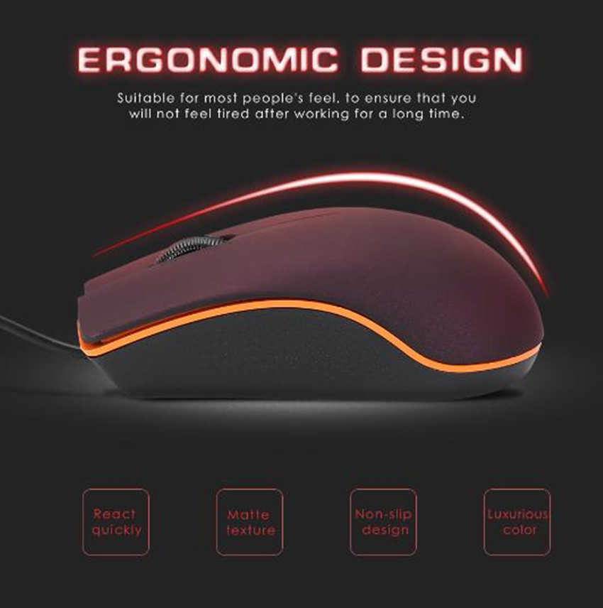 

Mini Wired 3D Optical USB Gaming Mouse Mice For Computer Laptop Game Mouse with retail box 2022