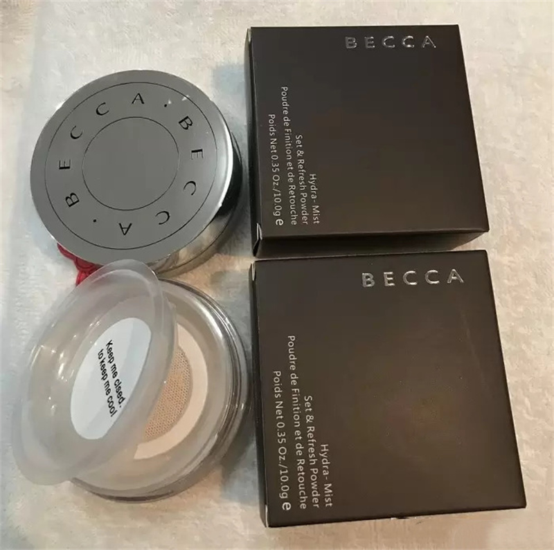 

Becca Hydra Mist Set and Refresh Powder Full Size Ultra Fine Oil Control Face Whiten Makeup Setting Finish Cosmetic Loose Powder, As the pics showed