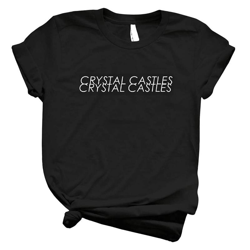 

Men's T-Shirts Crystal Castles Cool Graphic Shirts For Women Vintage T Men TShirts Girls GraphicMen's, 0301599-pink