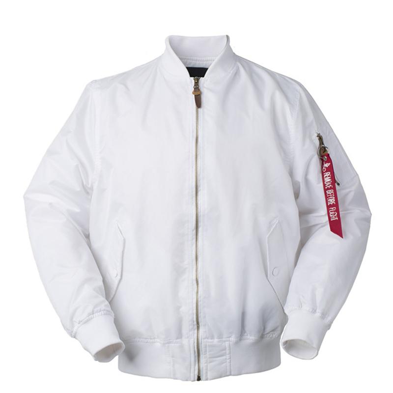 

Men's Jackets Autumn Pilot Jacket Men White Military Baseball Zipper Loose Clothes Hip Hop Streetwear Bomber Coat Jaqueta MasculinaMen's Men