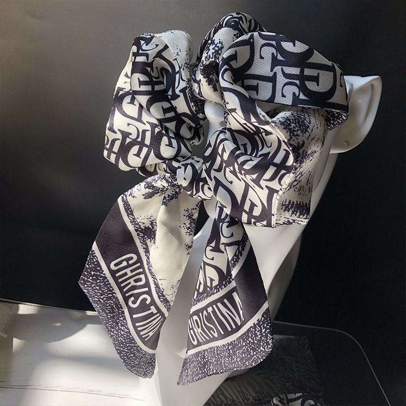 

Designer Brand Letter Print Bowknot Large Intestine Hair Rubber Bands HairRopes Elastic Hairband Fashion Women Ponytail Holder Scrunchies Headbands Headwarp