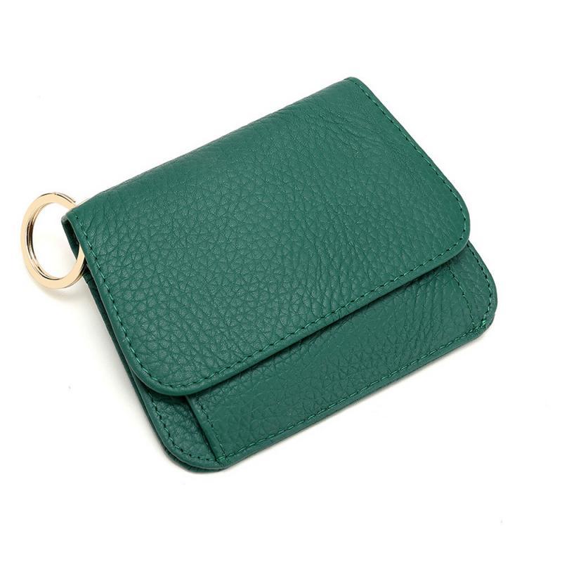 

Wallets Bycobecy Genuine Leather Fashion Women Wallet Small Holder Zipper Coin Purse Money Bag Travel Short, Zs-bo124 green