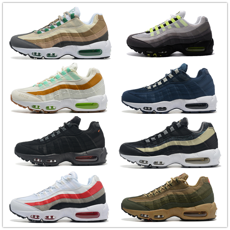 

Classic 95 Mens Running Shoes Yin Yang airs 95s OG Solar Triple Black White Worldwide Seahawks Particle Grey Neon Laser Fuchsia Red Greedy, Y011