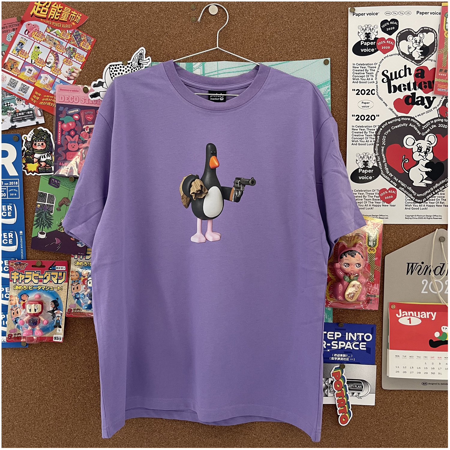 

Hip Hop Print Cotton Cartoon Style T-shirt Men Women 2022ss