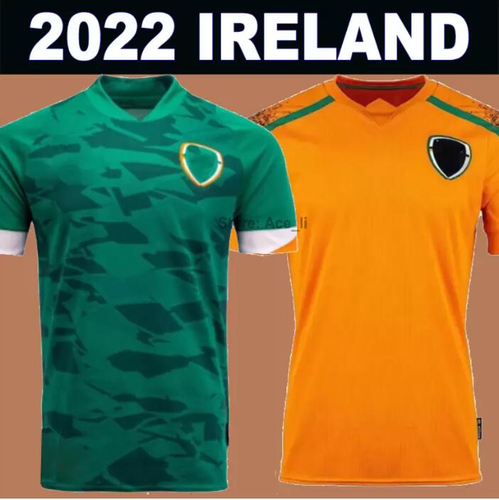 

22 23 Ireland Home Soccer Jerseys Orange Centenary 100th 2022 2023 Irish National Team Football Shirts HENDRICK ROBINSON COLEMAN DOHERTY PARROTT Men Kids Kit68, Black