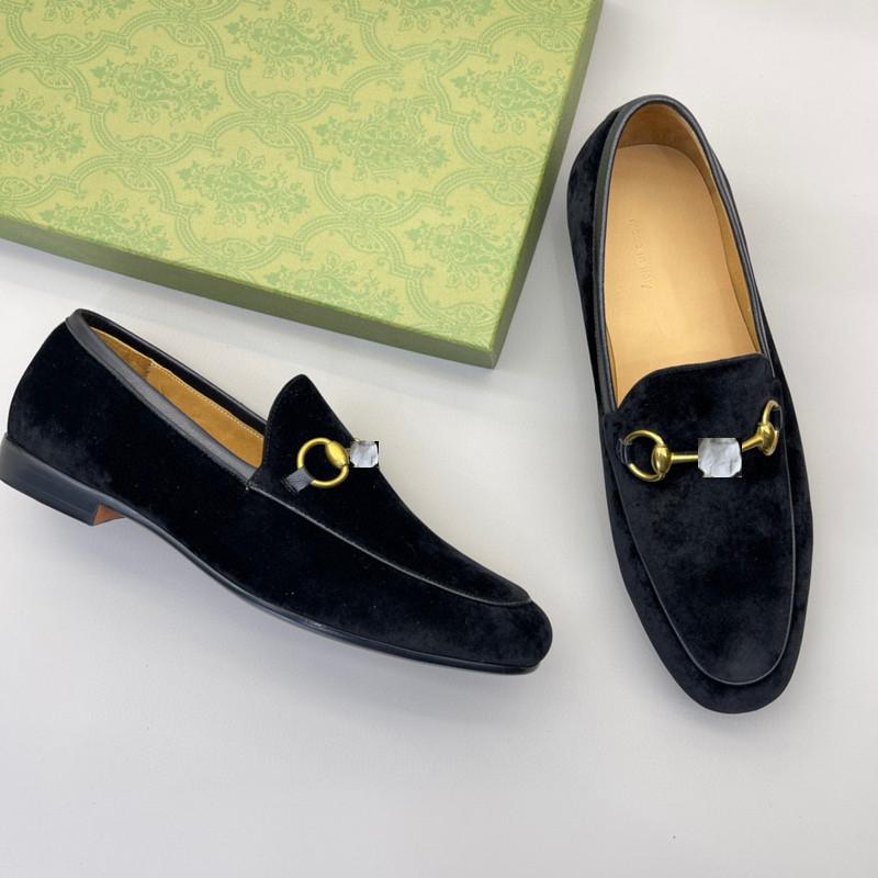 

A1 Luxury Italy Brand Men Dress Shoes Flat Casual Shoe High Quality Business Office Oxfords Genuine Leather Designers Metal Buckle Suede Lazy Loafers Size 38-45, #05