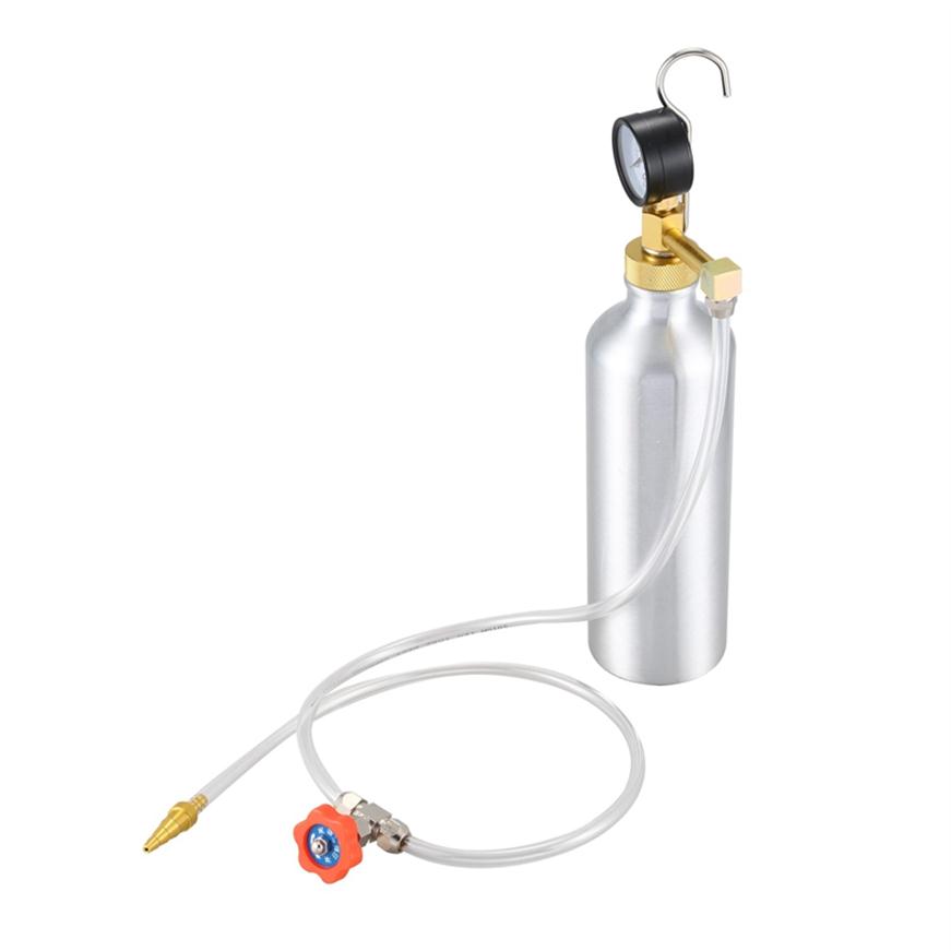 

1 Set Silver Car Washer Engine Fuel Cleaner Non-Dismantle Intake Valve System Cleaning Tester Kit 1.2L Filter Cleaning Bottle202H
