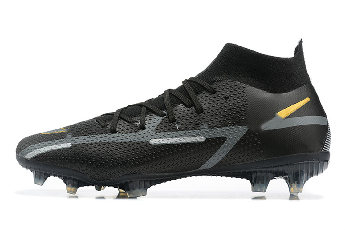Chaussures Cheaps Designer Top Edition NK Assassin Phantom GT2 Dynamic Fit FG Noir Chaussures de football pour hommes