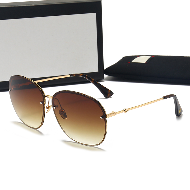 

Sunglasses For Men and Women Summer style Anti-Ultraviolet Retro Plate Rectangle Full frame fashion Eyeglasses with Box