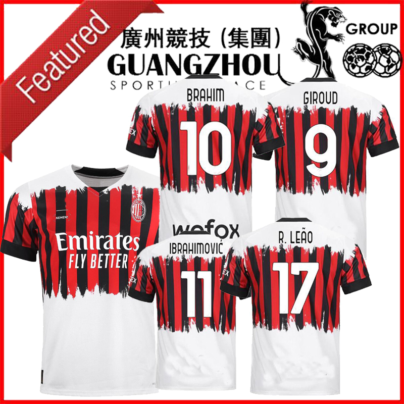 

22 23 AC Milans soccer jersey 2022 2023 TONALI GIROUD BRAHIM IBRAHIMOVIC A.REBIC M. Maignan R.LEAO THEO TOMORI KESSIE kids kit football shirts home away third, 16