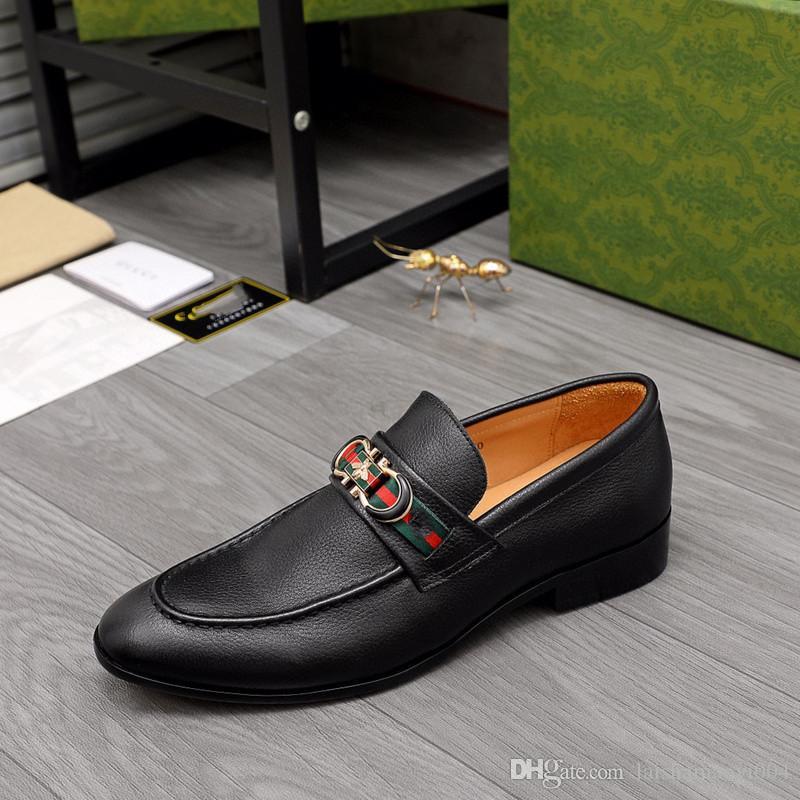 

A2 Mens Leather Dress Shoes Designer Luxurys Black 2021 Sneakers Breathable Non-slip Wear-resistant Rubber Sole High Qualityr Size 38-45, #05