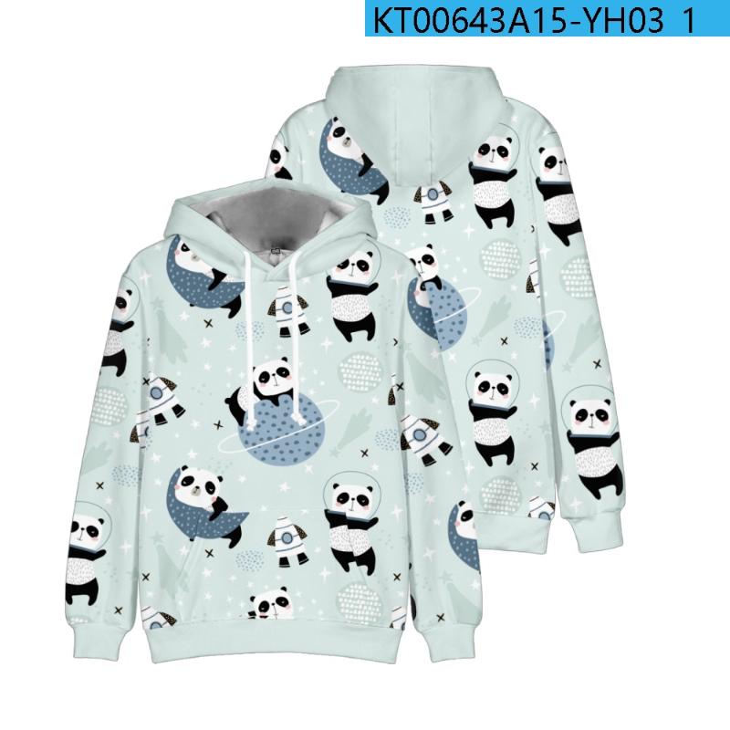 

Men's Hoodies & Sweatshirts Kawaii Hooded 3D Pandas Men Women Hip Hop Streetwear Casual Kids Animal Tops Suitable Al High QualityMen's