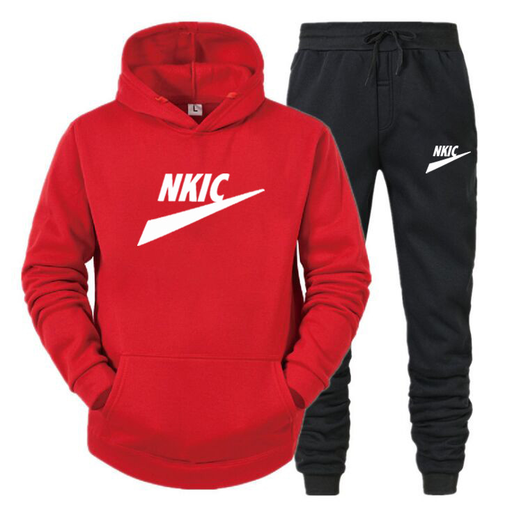 

High Quality Men's Brand Hoodie Set Full Sleeve Tracksuits and Cotton spring and autumn letter 3D Printed Sweatershirt Trousers S-3XL, Customize
