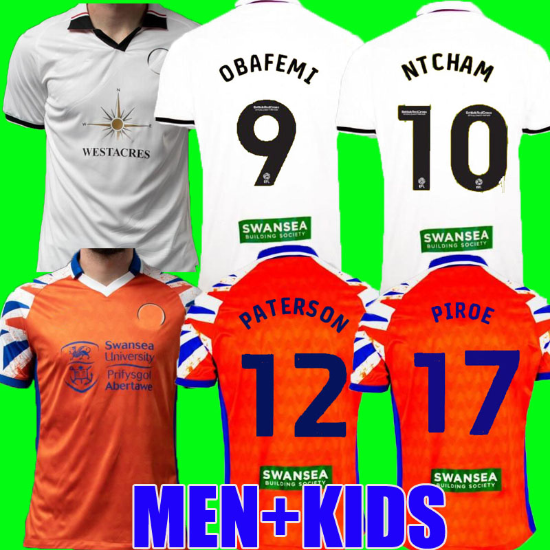 

2022 2023 Swansea Soccer Jersey city 2022 2023 camisetas de futbol home away Obafemi Ntcham Whittaker Paterson Piroe men adult kids kit football shirts, 2021 away women