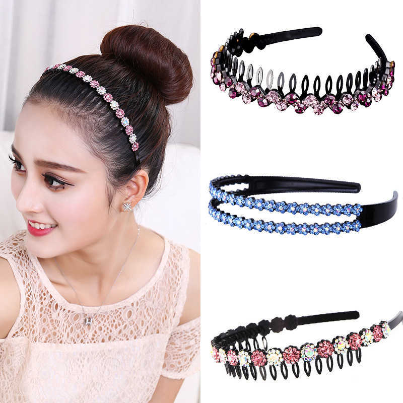 

Korean toothed headband female side clip top clip press hair simple face washing fine hair band anti slip hairpin hair
