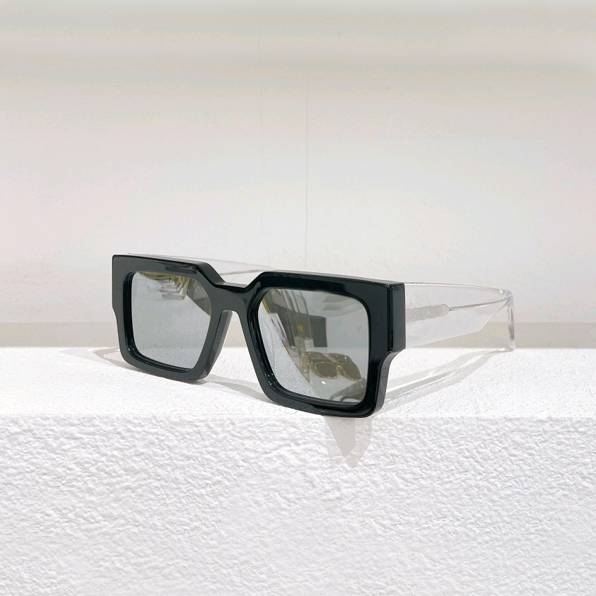 

Shiny Black Square Pilot Sunglasses for Men Sunnies Unisex Sonnenbrille Fashion un Glasses UV Eyewear with box