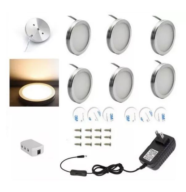 

LED Under Cabinet Lights Kitchen downlights 12V 2.5W bar lamp with Switch Home wardrobe Lamp Showcase Lamps Decoration
