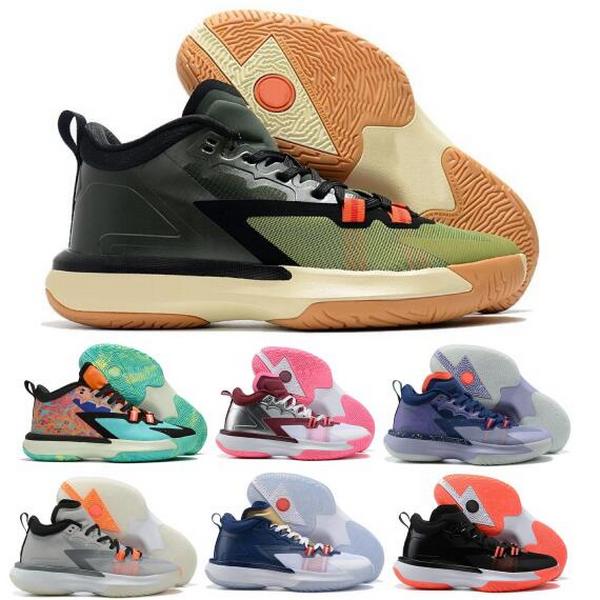 

Jumpman Zion 1 Mens Basketball Shoes Sneakers Green Bright Crimson Marion Let's Dance Noah Planet Z Blue Void Fierce Purple USA 2022 Athletic Trainers, Orange