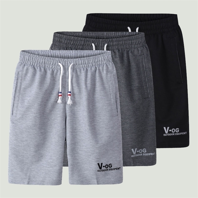 

Summer Casual Shorts Mens Breathable Comfortable Loose Elastic Waist Beach Shorts Male Basketball Sports Short Pants Joggers 220614, Black