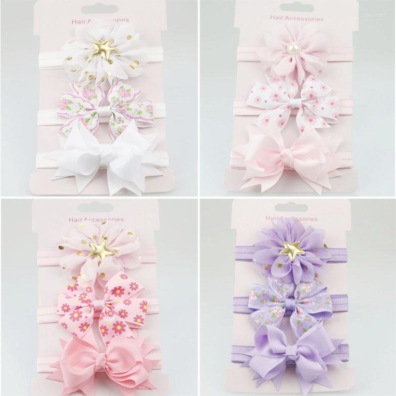 

Hair Accessories Headband For Children Baby Girl Headbands Bow Elastic Multicolor Infant Party Headwear Fasce Capelli Neonata, Flower headband 8