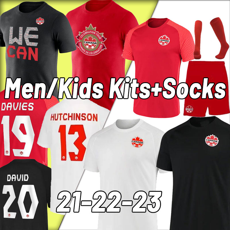 

22 23 Canada Soccer Jerseys national team 2022 2023 DAVIES DAVID LARIN CAVALLINI LARYEA MILLAR HOILETT Men jersey football shirts tshirt full kits socks women kids, Third+patch