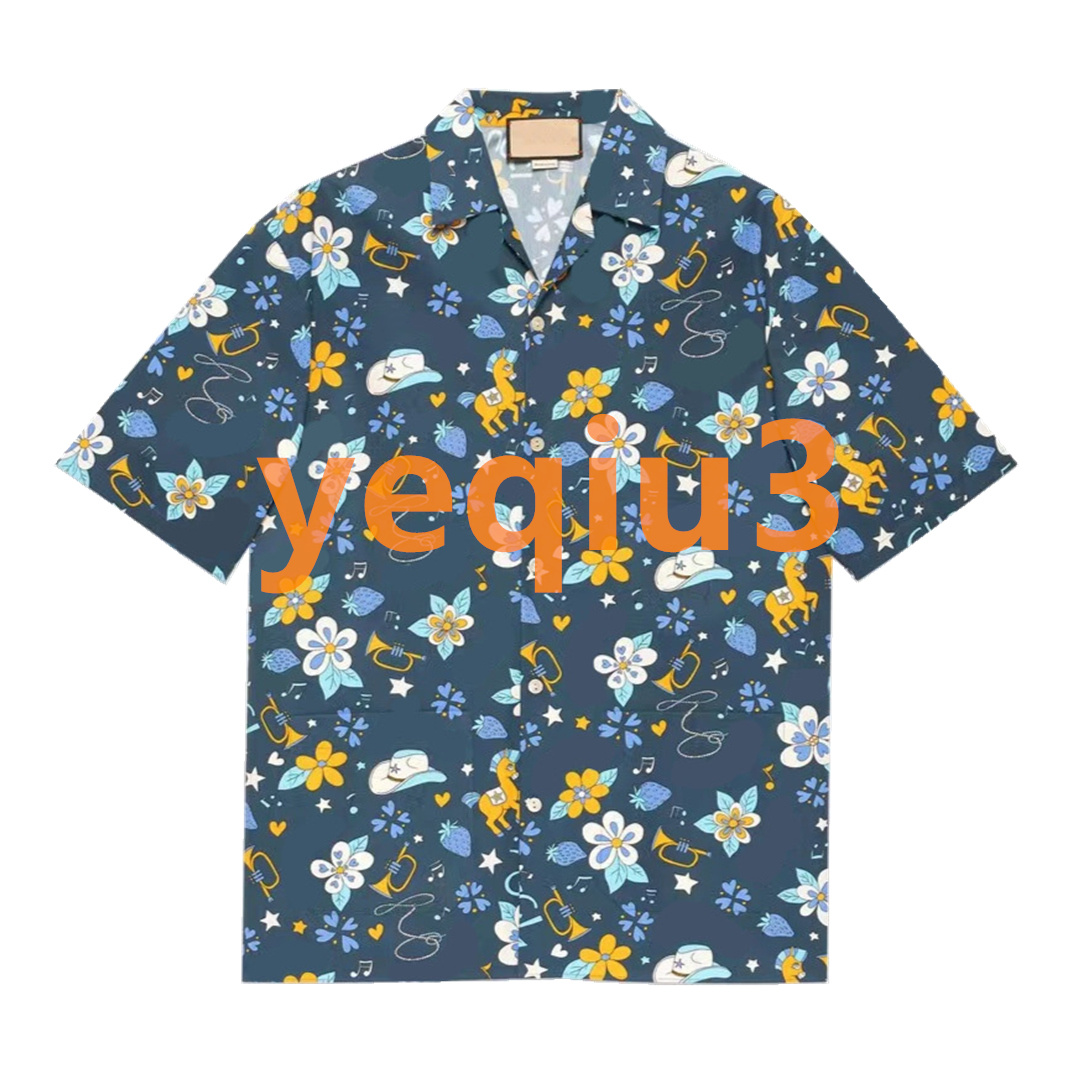 

Mens Casual Shirts short sleeve shirt Beach style stitching colorful plus size Men Classic Business T-shirt Button Lapel Slim fit high quality shirts summer vacation, As pictures