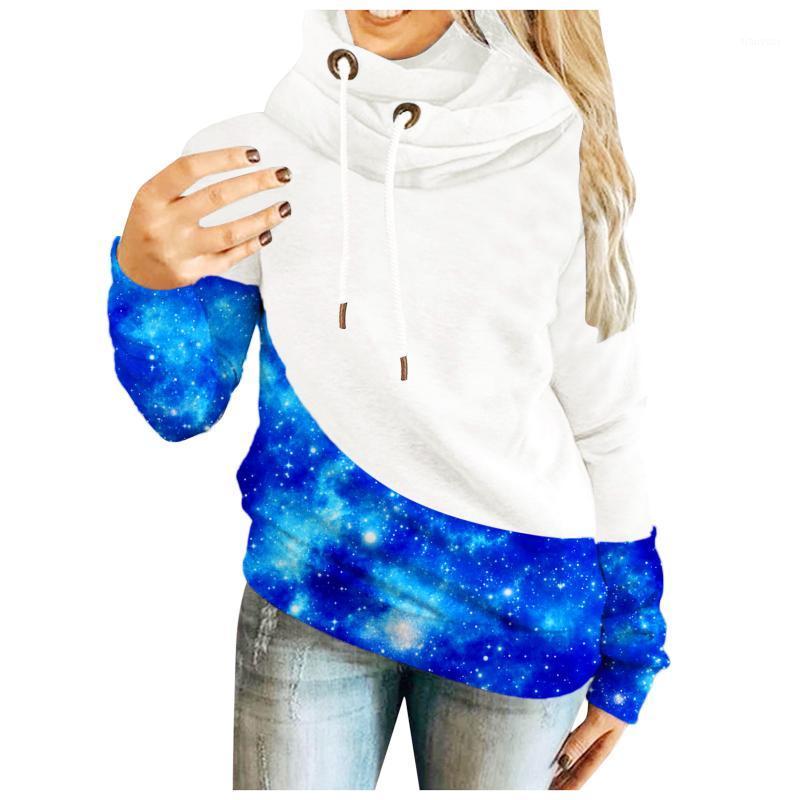 

Hoodies Women Harajuku Solid Contrast Long Sleeve Hoodie Sweatshirt Top Winter Clothes For Women' Oversized & Sweatshirts, Blue
