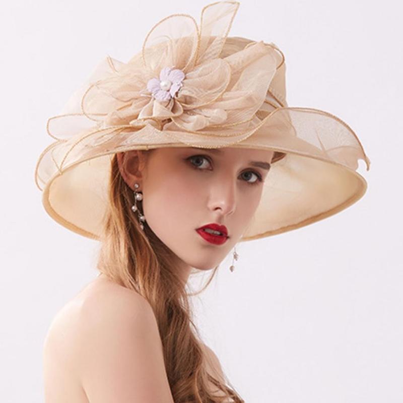 

Visors Fashion Lady Temperament Wedding Hat ComfortableVisors VisorsVisors, Khaki