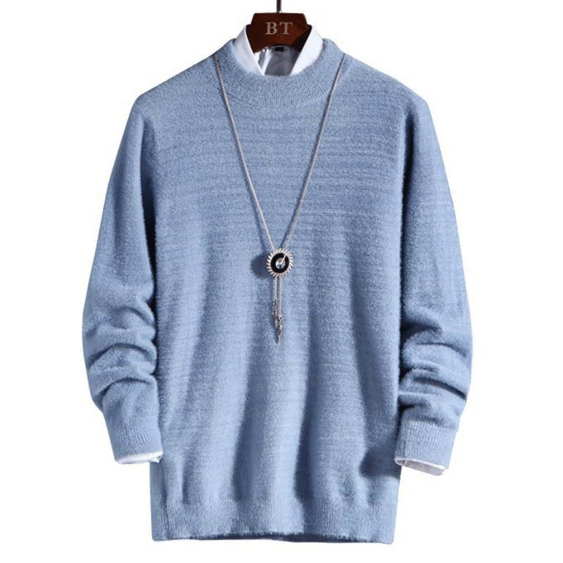 

Men's Sweaters Winter Men Sweater O Neck Knitted Thick Warm Knitwear Clothing 2022 Casual Oversized Solid Pullovers Top Coats 3xlMen's, Khaki