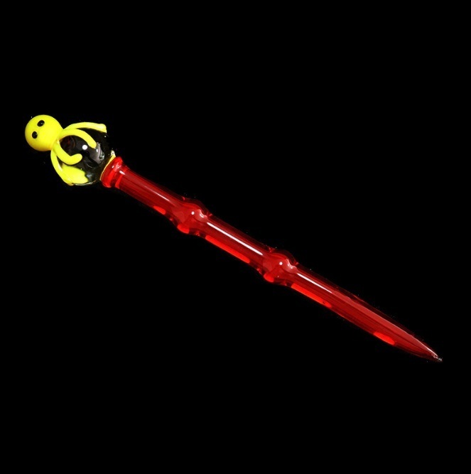 

Beautiful 7.3'' Dabber Tool glass dab tools with color body and colored different shape head for smoking