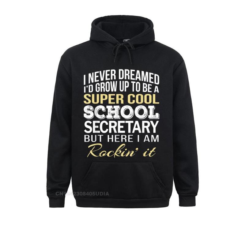 

Men' Hoodies & Sweatshirts School Secretary Hoodie Funny Gift Tee Labor Day Long Sleeve Women Customized Sportswears Plain, Purple