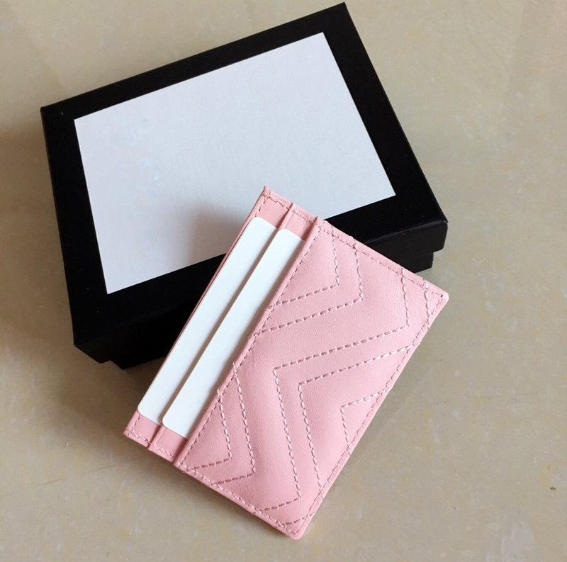 Luxurys Designers Titulaires de cartes TOP qualité en cuir véritable mini portefeuille femmes carte de monnaie portefeuilles en peau d'agneau poc