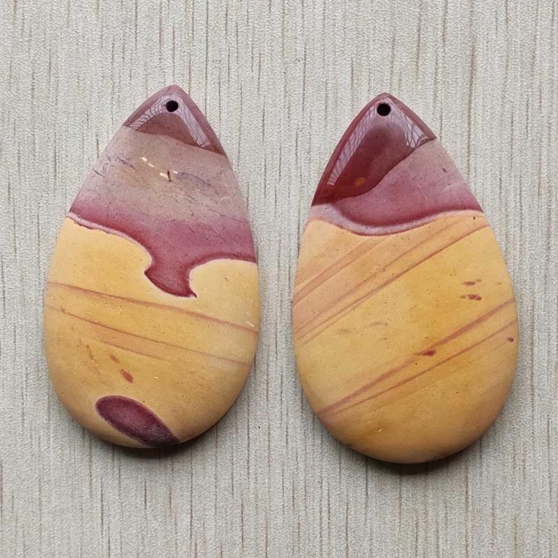 

Pendant Necklaces Fashion High Quality Natural Yolk Stone Water Drop Shape Charms Pendants For Jewelry Making Wholesale 2pcs/lotPendant
