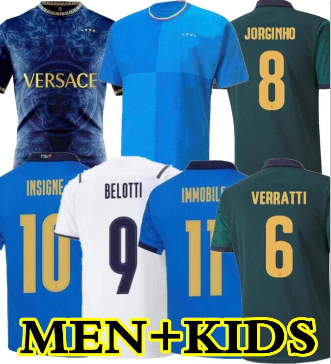 

2022 2021 Italia BONUCCI soccer Jersey JORGINHO INSIGNE VERRATTI FOOTBALL SHIRTS CHIESA BARELLA SPINAZZOLA finals CHIELLINI Donnarumma ItalyS men kids, Kids size