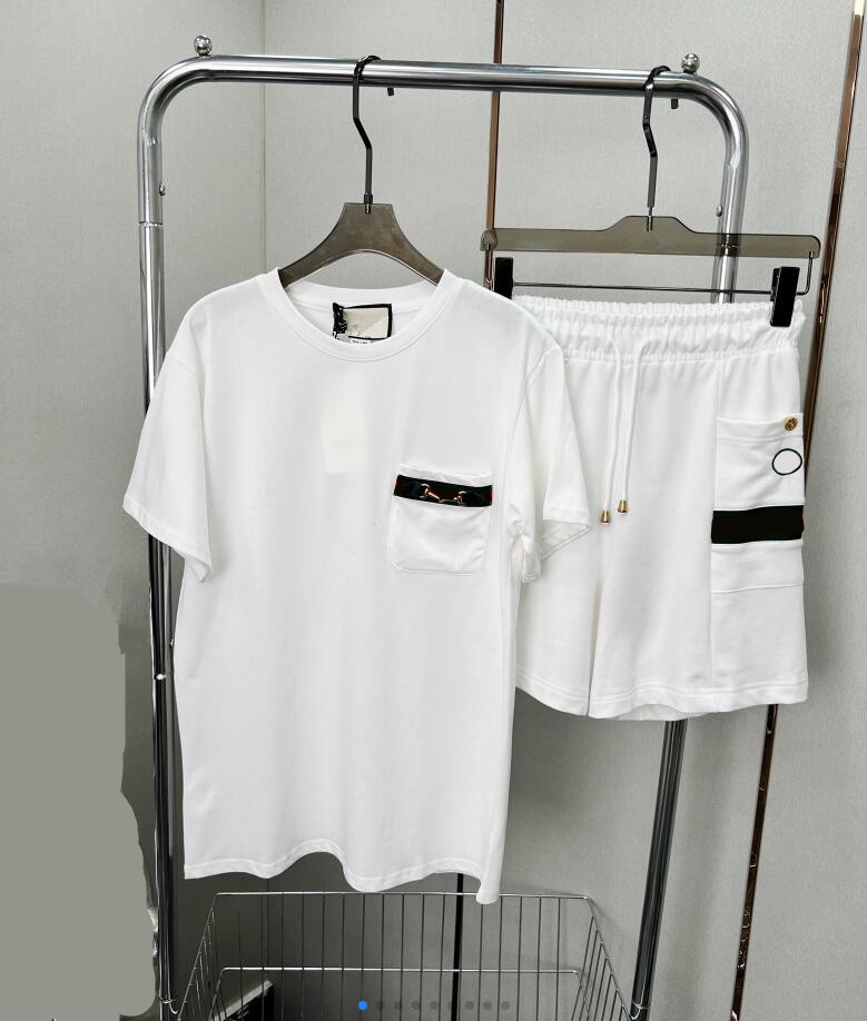 

Women' white T-shirt shorts suit age reduction simple suitable for girls a big match Tracksuits 604, Customize