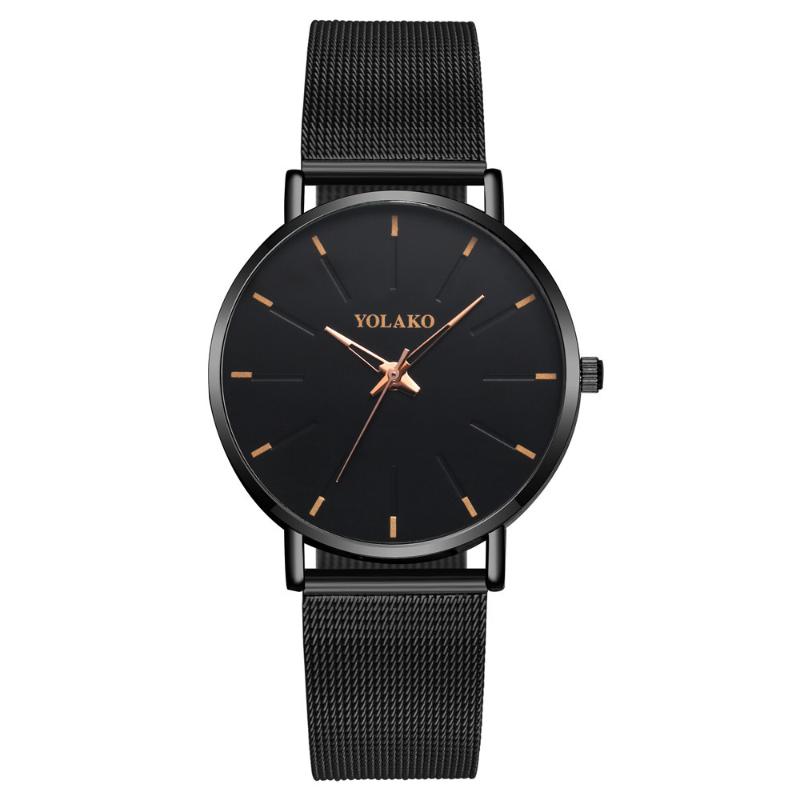 

Wristwatches Men Watches Stainless Steel Mesh Business Casual Quartz Watch Women Wristwatch Relogio Masculino
