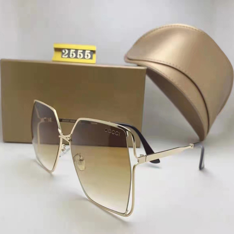 

Sunglasses Luxurious Designer For Woman Men UV400 Eyewear Metal Gold Frame Fashion Sun Glasses Mens Women Mirror ray Sunglasses Polaroid glass Lens With Box