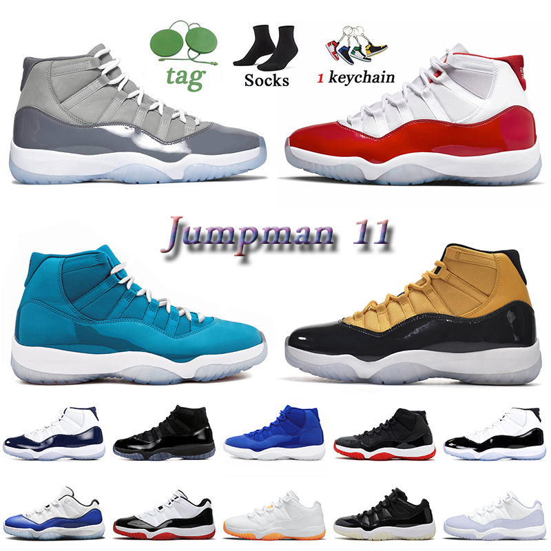 

Women Mens Jorden 11s Cherry 2022 Basketball Shoes Jorda 11 Jumpman Bred Pure Violet Low 72-10 Cool Grey Concord Sneakers Gamma Blue Cap and Gown Trainers Jorden11s, C41 high 72-10 36-47