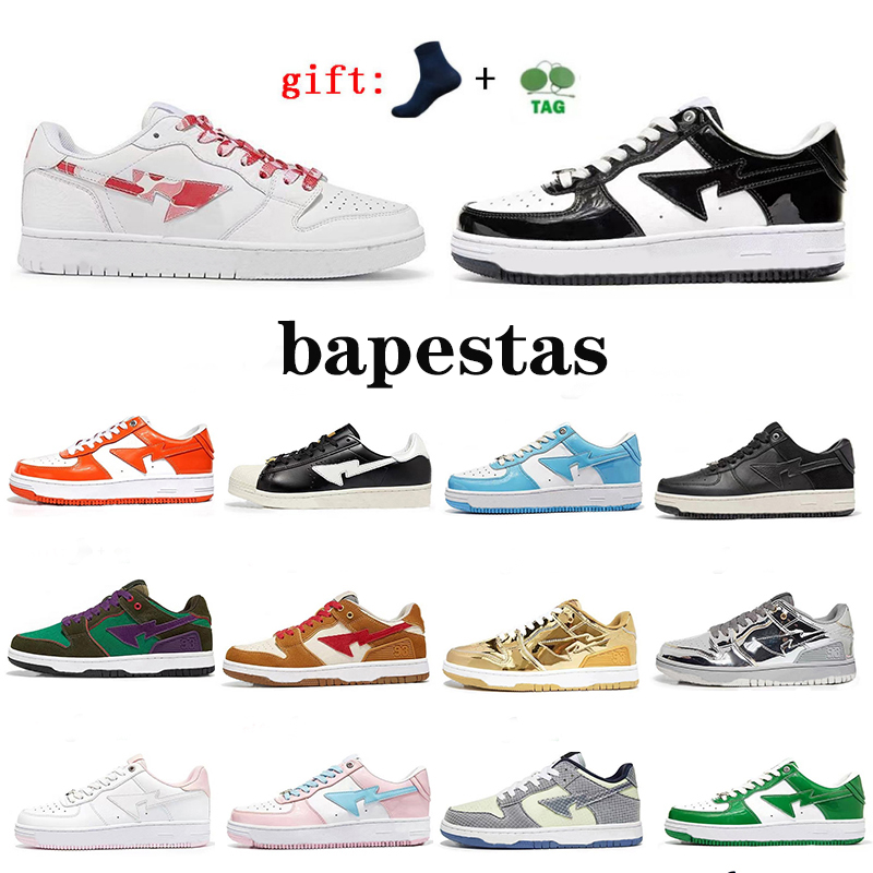 

2022 mens casual shoes SK8 Sta Designer bap ed camo black white green red orange camouflage men women trainers sports sneakers Platform shoe fashion size 35-45, Item#36