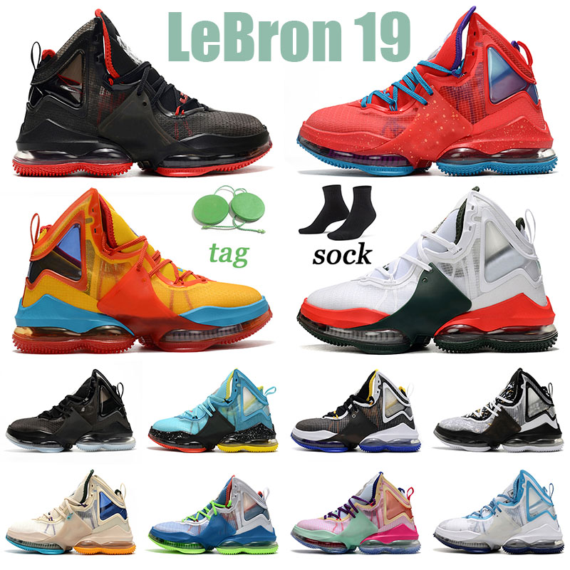 

2022 Bred Patent LeBrons 19 Basketball Shoes Designer Women Uniform Hook Tropical Minneapolis Lakers 19s Sneakers Sports Christmas Men Trainers Leopard Outdoor, 36-46 christmas