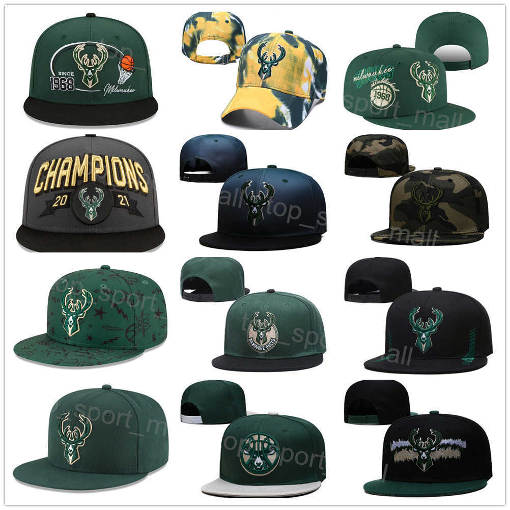 

Sun Adjustable Ball Cap Snapback Fitted Knitted Team Sports Basketball Hats Khris Middleton Giannis Antetokounmpo Jrue Holiday Breathable Cotton Hip Hop Letters, Photo 9