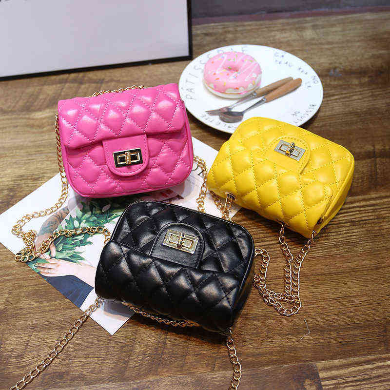 

Evening bag Children Mini Hands Cute Crossbody Bags For Small Coin Wallet Pouch Baby Girls Rivet Party Clutch Purse Chain 20220607, Hot pink