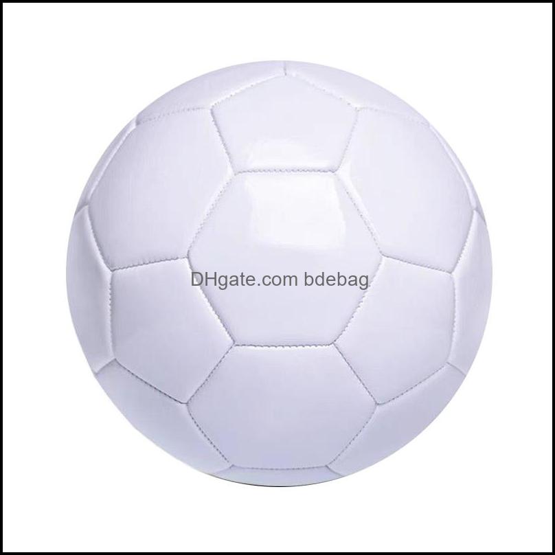 

White Size 5 Pvc Football For Children Toy Match Training Soccer Ball Diy Signature/Painting Drop Delivery 2021 Balls Athletic Outdoor Acc