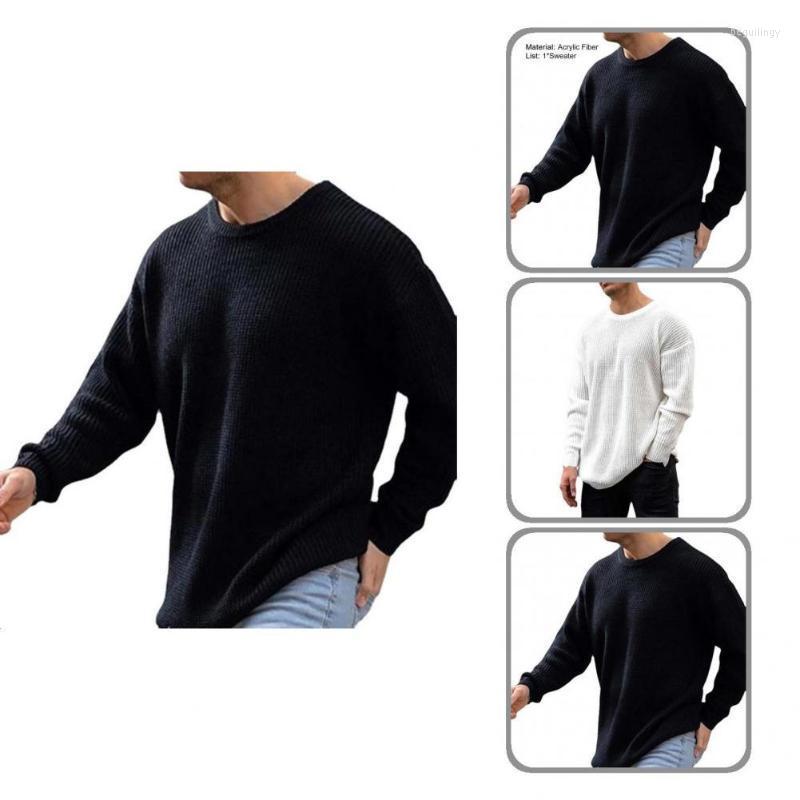 

Men's Sweaters Anti-shrink Great Knitted Autumn Sweater Pullover All Match For Sleeping Begu22, Black