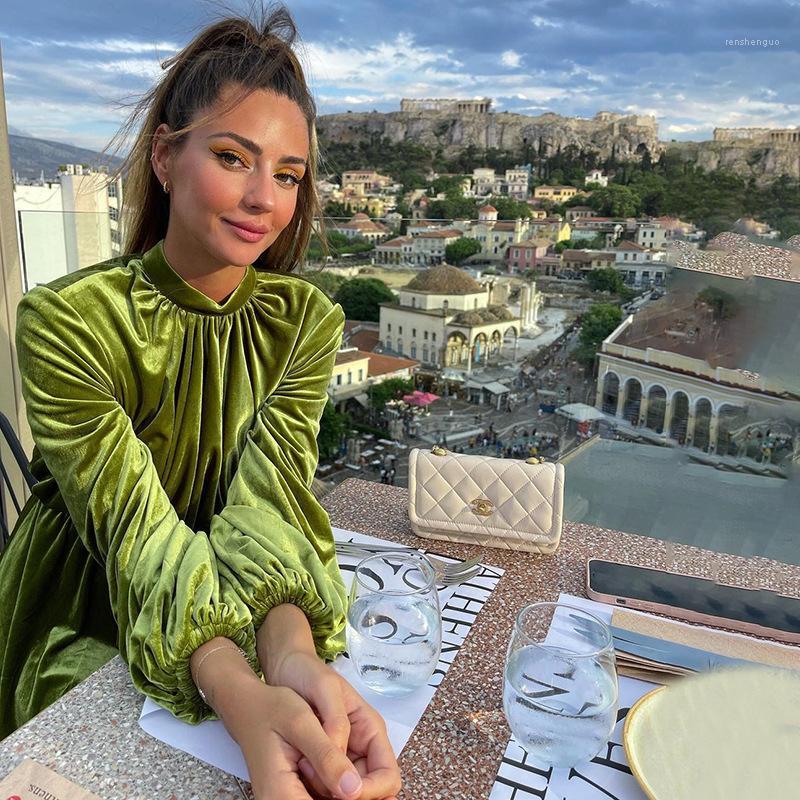 

Casual Dresses Autumn Women Sexy Backless Mini Dress Bodycon Feamle Ladies Retro Vintage Ruched Long Sleeve O-Neck Party Vestidos Streetwear