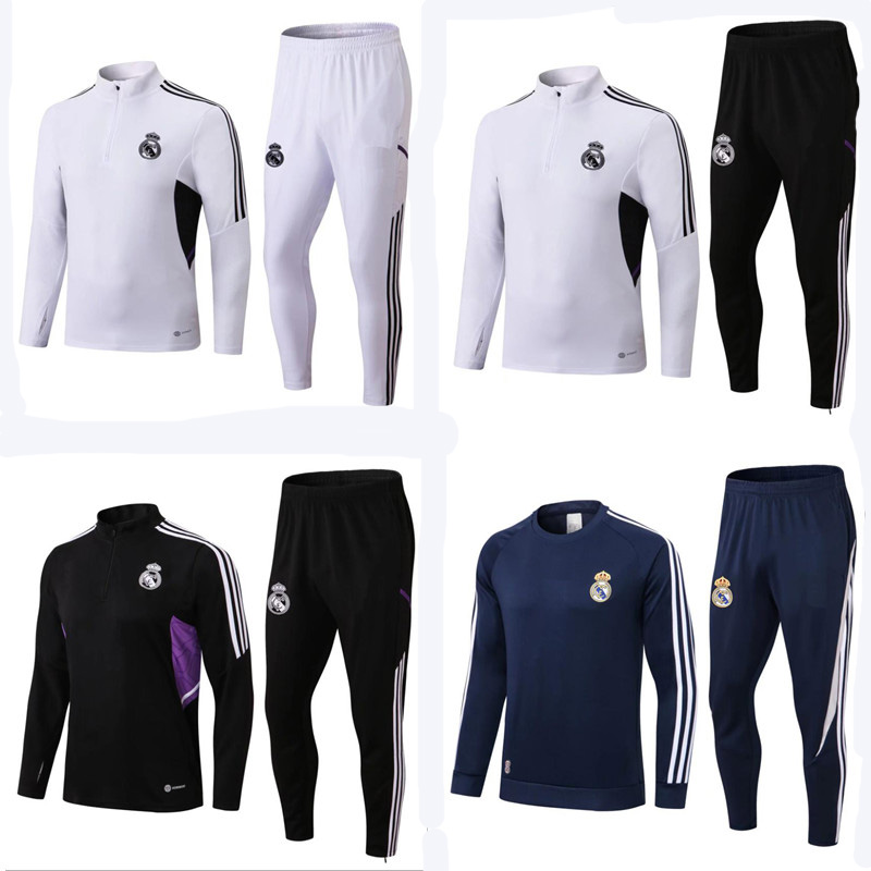 

Top 22 23 BENZEMA Jerseys soccer Tracksuit ASENSIO VINI JR Track suits jacket 2022 2023 Real Madrids HAZARD chandal training ISCO CAMAVINGA sports wear, Realmadrid2223tracksuit_1