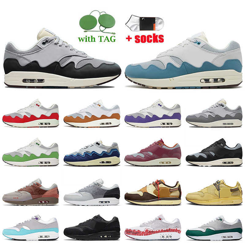 

2022 Fashion Women Mens Trainers Patta Waves 1 Running Shoes Monarch Noise Aqua Maroon Black Cactus Jack 87 Baroque Brown Saturn Gold Cave, B30 patta red 40-45