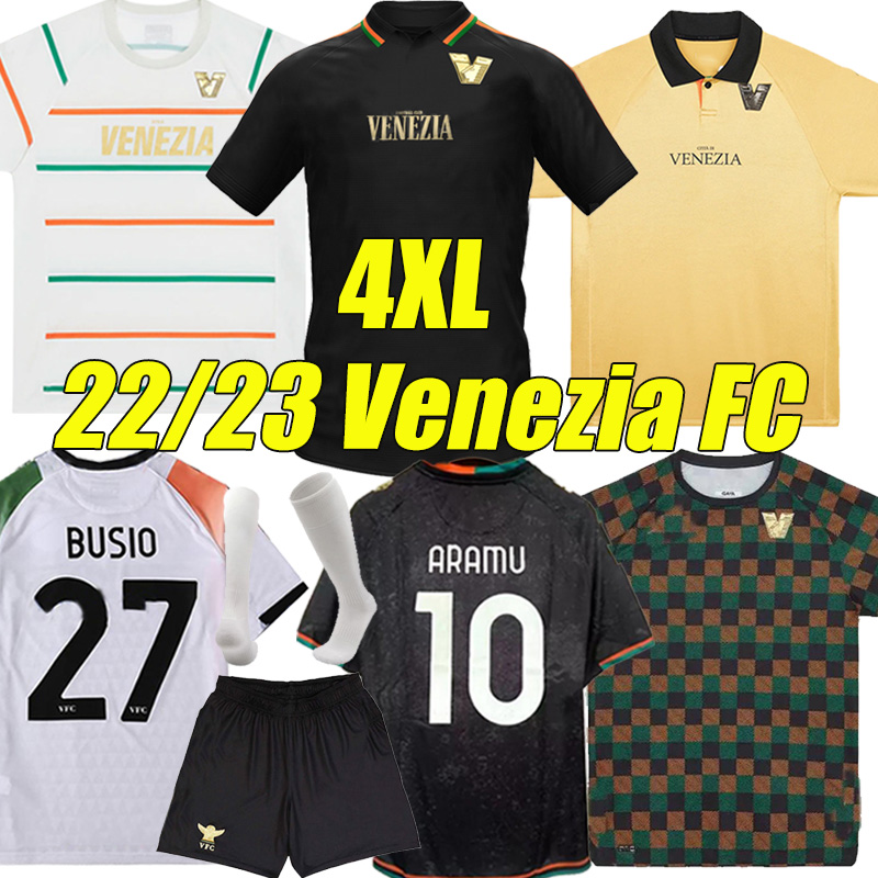 

XXXL 4XL 22/23 Venezia FC soccer Jerseys home away third fourth ARAMU FORTE Fiordilino PERETZ HEYMANS TESSMANN CRNIGOI 2022 2023 MARIANO Johnsen Venice Kits sock sets, Weinisi 21-22 home